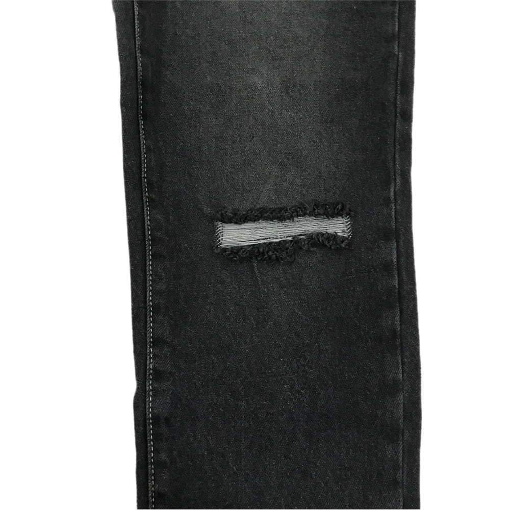BP Ripped High Waist Ankle Mom Jeans In Vintage Black - Picture 5 of 10